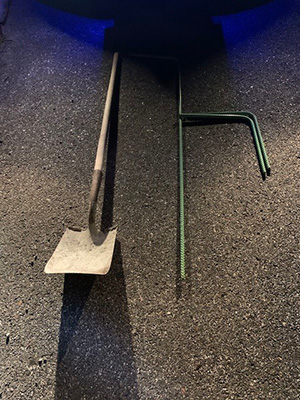 photo showing tools from construction equipment