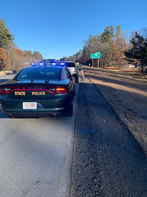 sherriff and state troopers conduct stop during operation turnpike protection