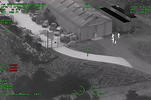 aerial photo taken using thermal imaging device