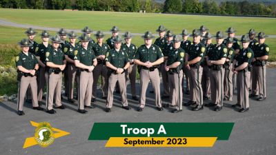Members of Troop A of the New Hampshire State Police in September 2023.